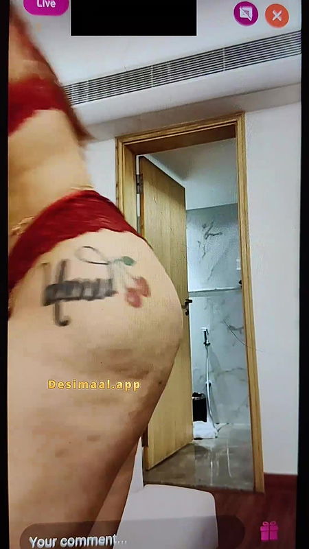 Red Lingerie – Aditi Mistry Live HD