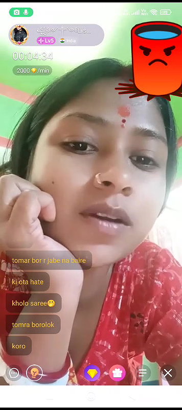 random chamet  bhabi with saree