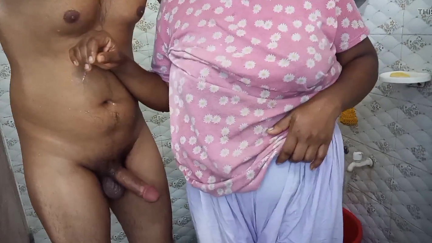 Bathroom Surprise Maid Caught by House Owner