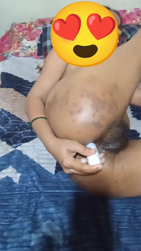 Desi Punjabi girl do anal with toy solo masturbation ass fuck hard naked and dirty talk j