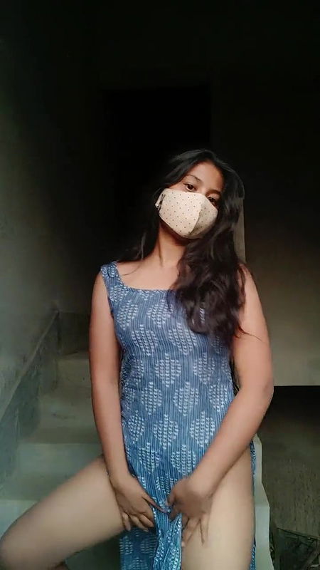 Darling girl playing with her pussy