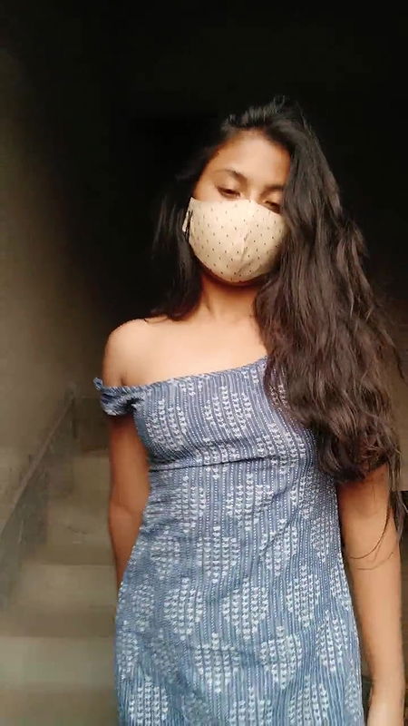 Darling girl playing with her pussy