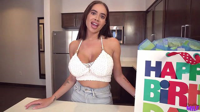 brattymilf stepmom gave me birthday sex long