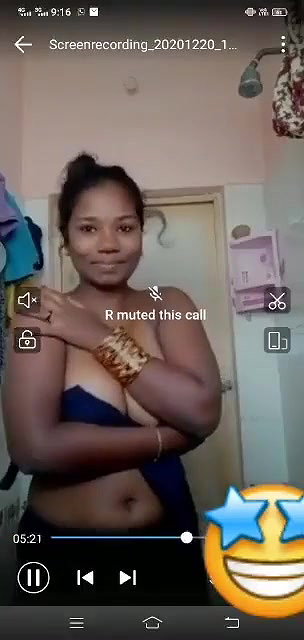 TAMIL NEW MARRIED BHABHI SHOWING HER IN VC TO HER HUSBAND IN OFFICE