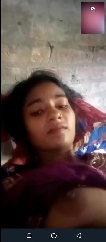 Cute Indian Girl Showing Lover