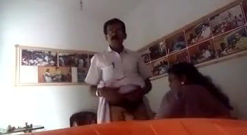 Mature colleagues affair, giving blowjob