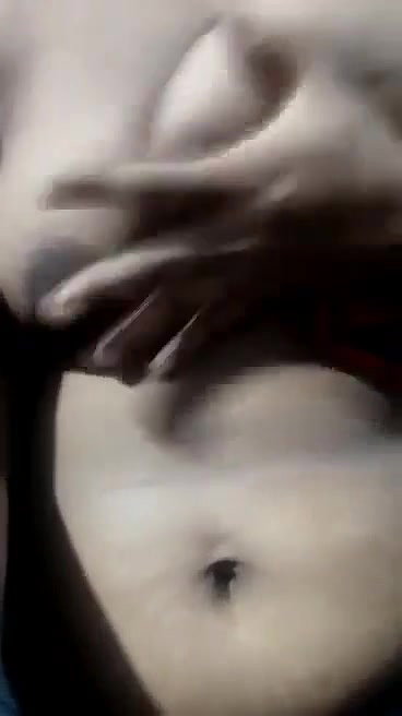 Village Girl Playing With Her Boobs