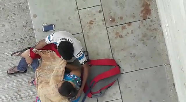 Lover outdoor, secretly captured