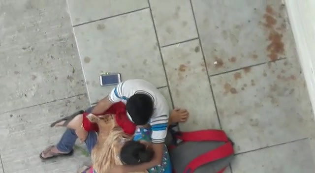 Lover outdoor, secretly captured