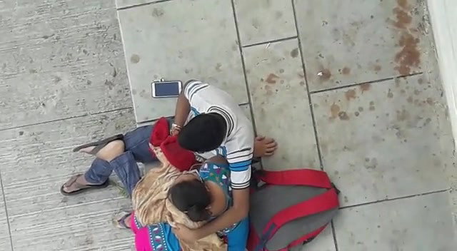 Lover outdoor, secretly captured