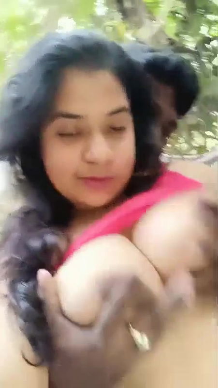 Bengali Boudi Boob Pressed In Jungle
