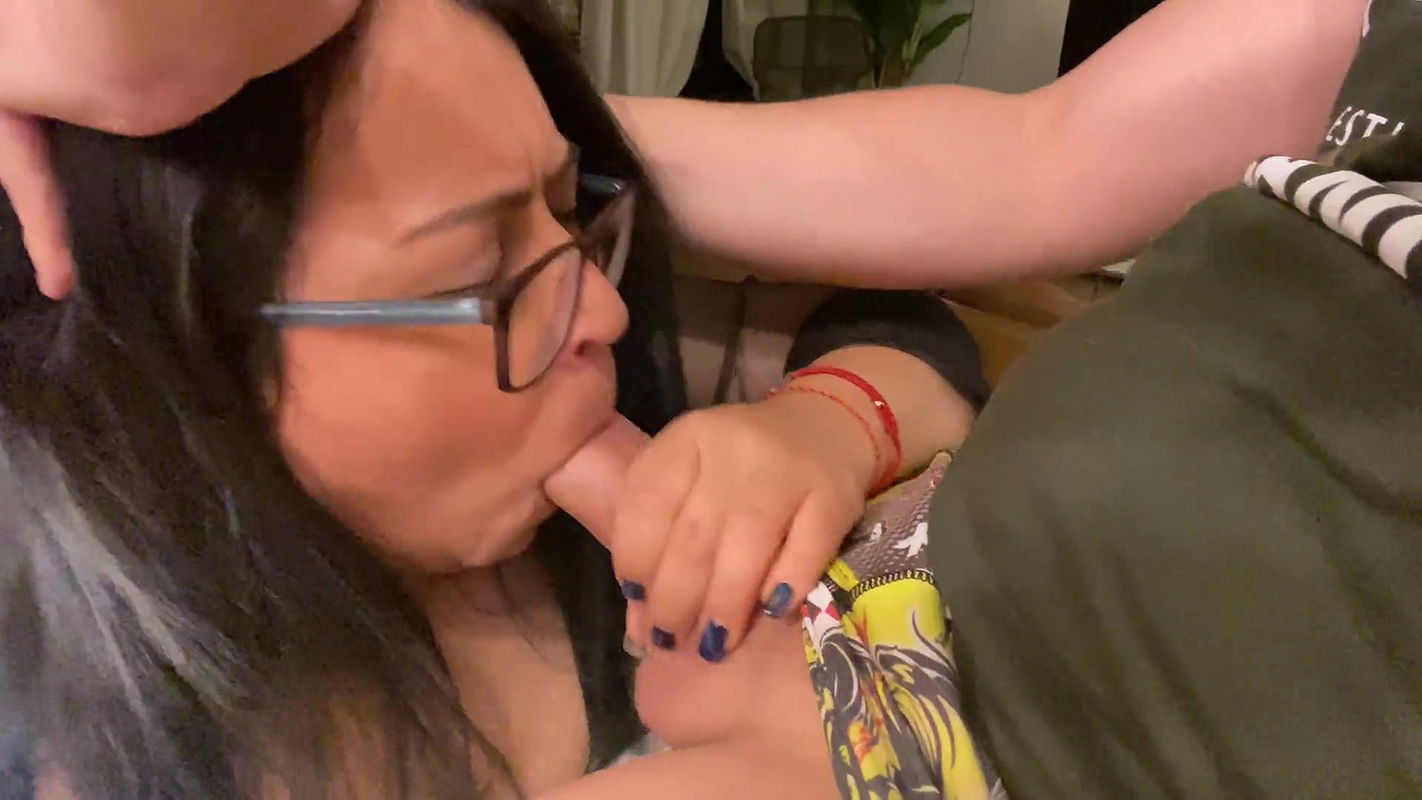 My STEPMOM was cooking and she ended up eating my cock! 4k