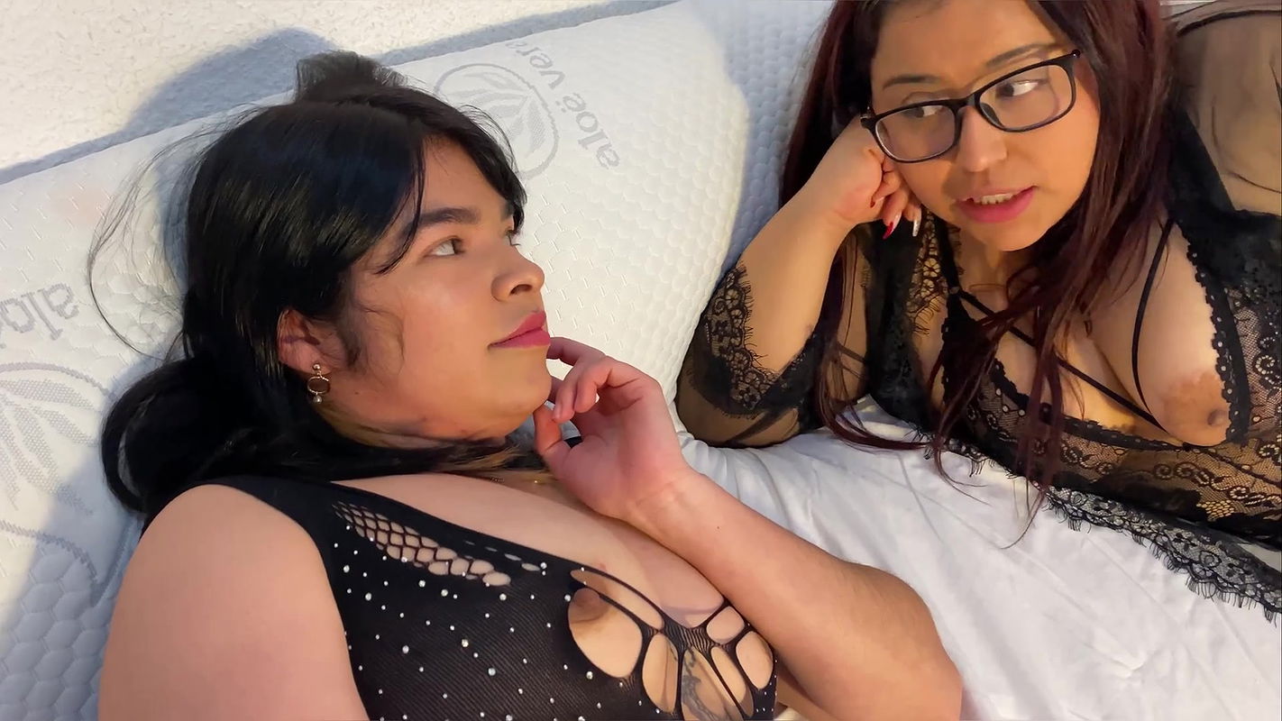 TWO HORNY LATINAS END UP EATING A GOOD COCK!