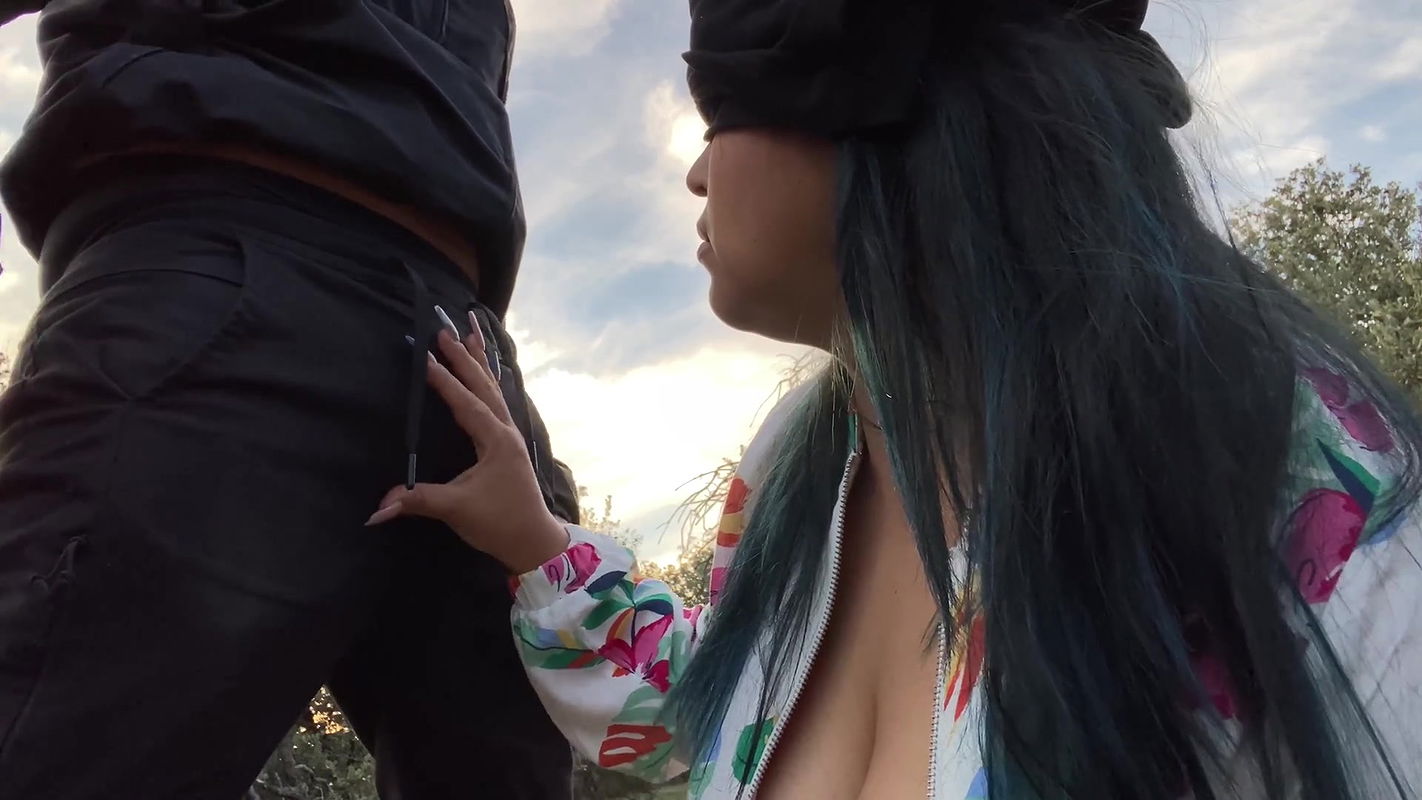 I Meet a STRANGER in the FOREST and she sucks my cock! 4k