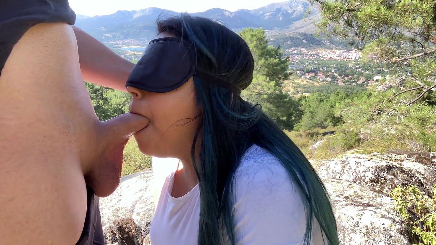 I MEET a STRANGER in the field and FUCK HER MOUTH! 4k