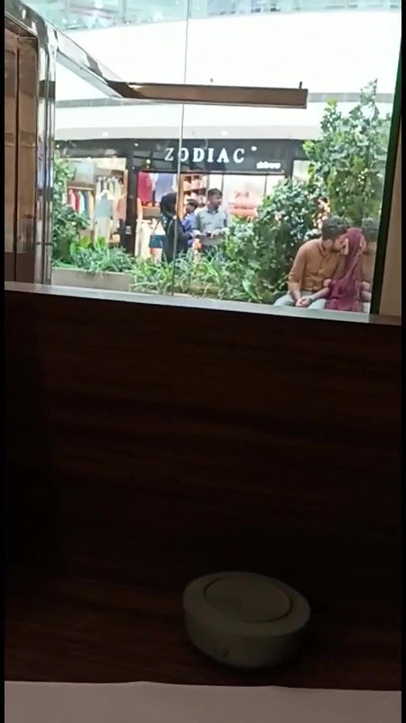 Smooching at public place