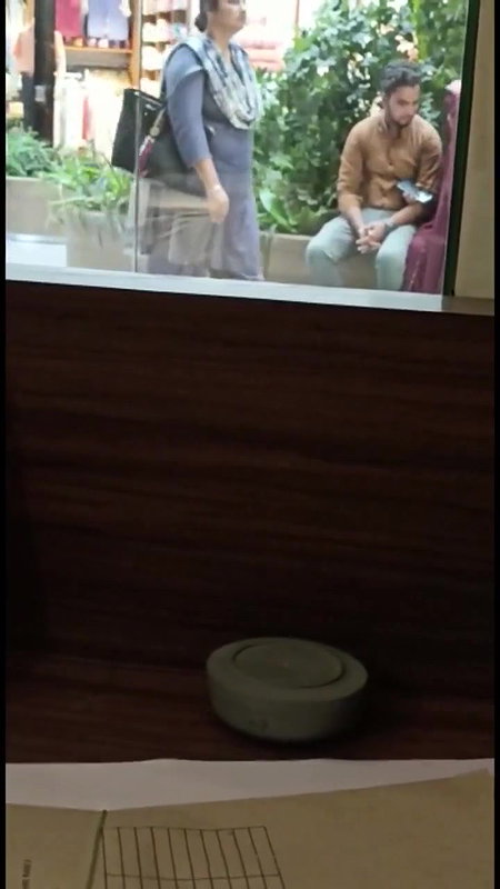 Smooching at public place