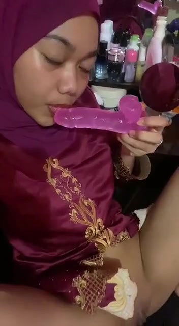 Very horny masturbating by dildo