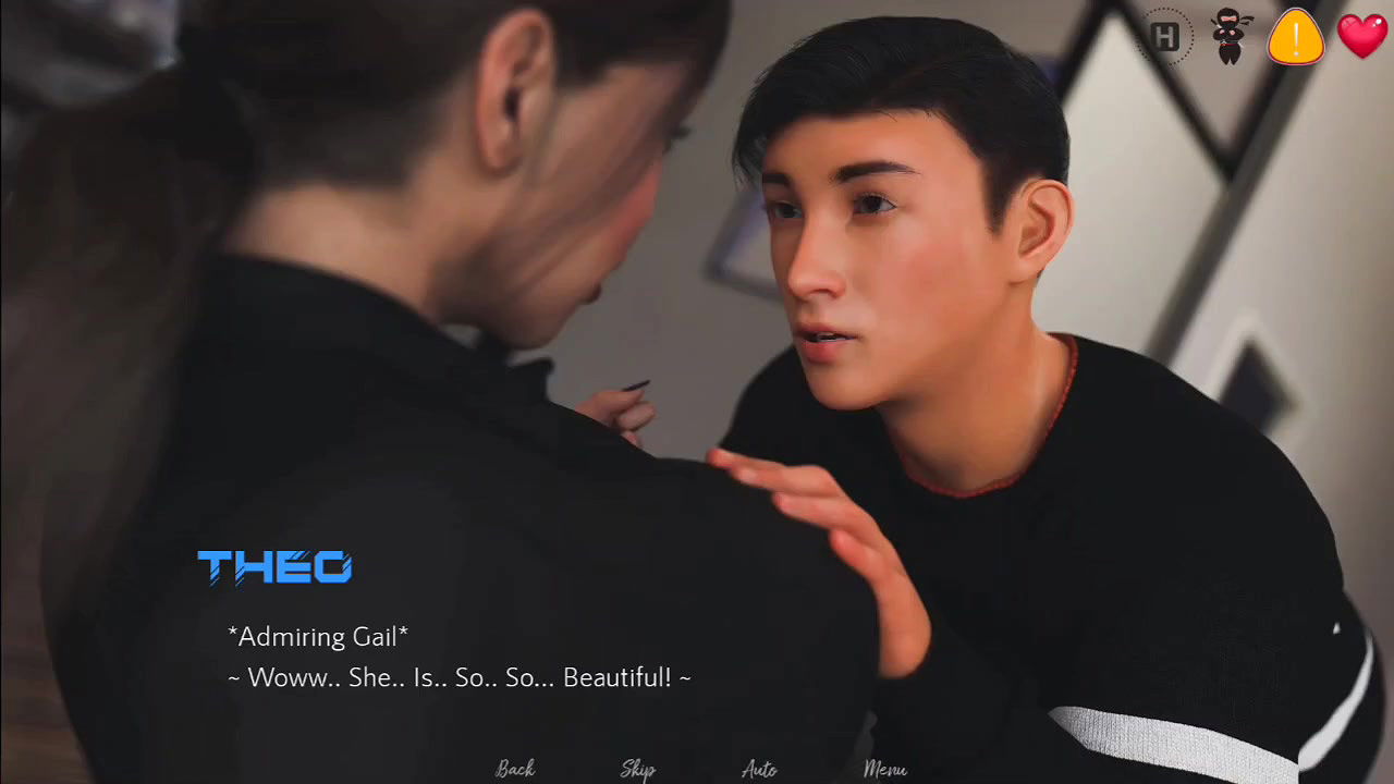 Stepsister kissing office old boss for promotion