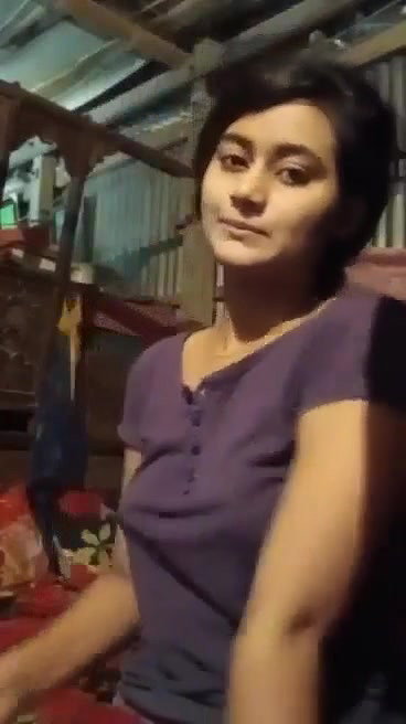 Beautiful girl showing