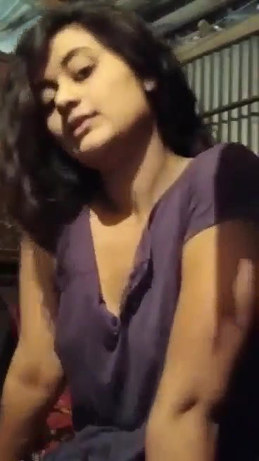 Beautiful girl showing