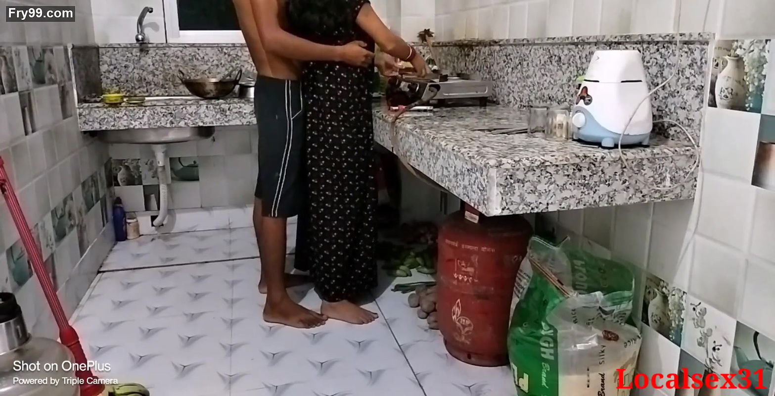 Black Dress Wife Sex With Kitchen