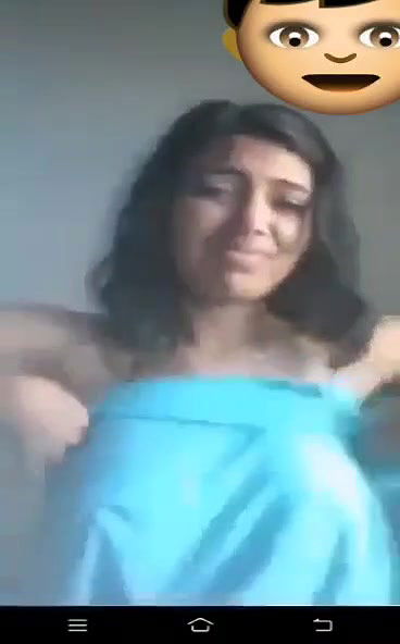 Shy Beauty Girlfriend Topless show to Boyfriend