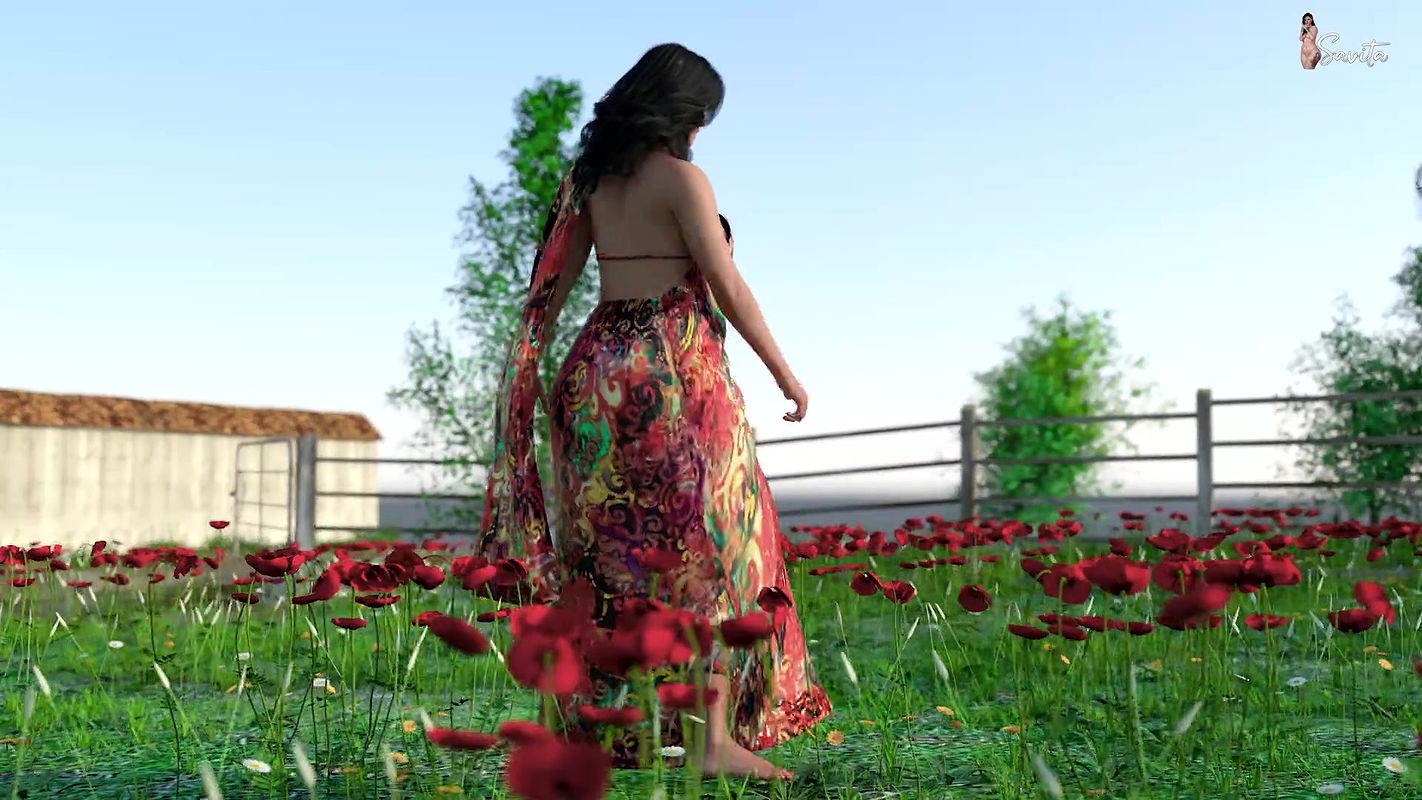 Desi Indian Sexy Neha Bhabhi Sex with her Devar in the garden