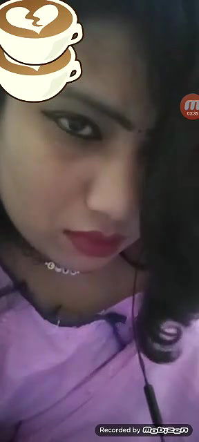 Beautiful girl showing