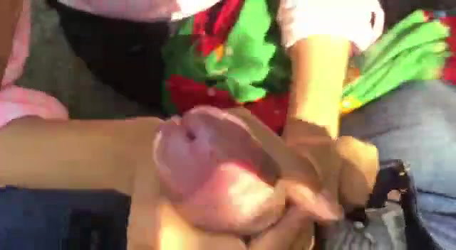 Beautiful girl handjob and blowjob