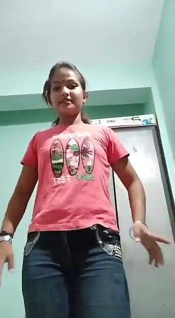 Shy girl Making changing clip for lover