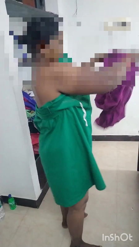 Step Mother Wearing Dress After Bath