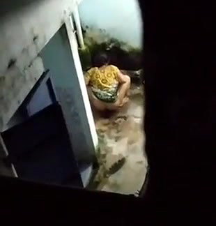 bhabhi pissing in bathroom at night captured