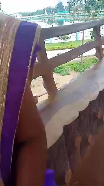 Bhabhi in park with lover, he playing with her boob