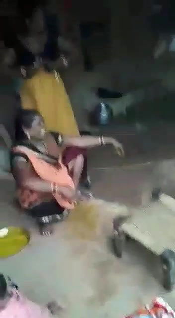 Indian women’s funny fight showing boobs and pussy to all women’s