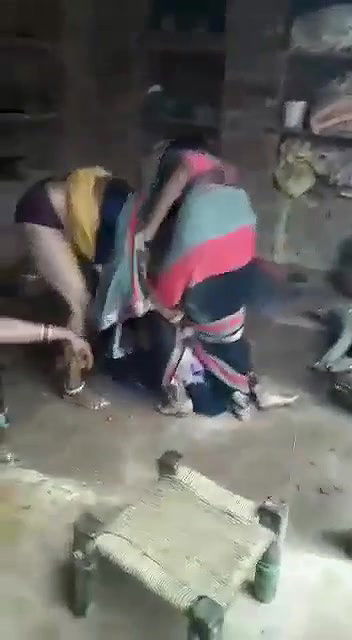 Indian women’s funny fight showing boobs and pussy to all women’s