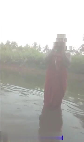 Desi Aunty Bathing in Pond and Fucking with Lover