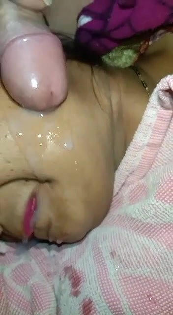 Cum on her face