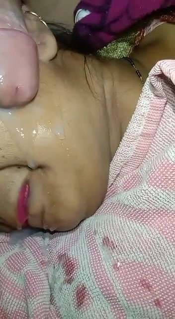 Cum on her face