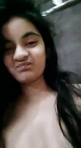 Cute girl showing