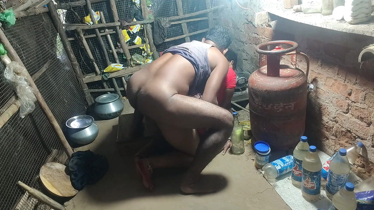 Naked Stepsister and Fucked in the Village Kitchen