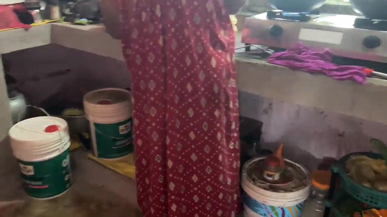 Some Romantic Moments with My Sexy Aunty in Kitchen