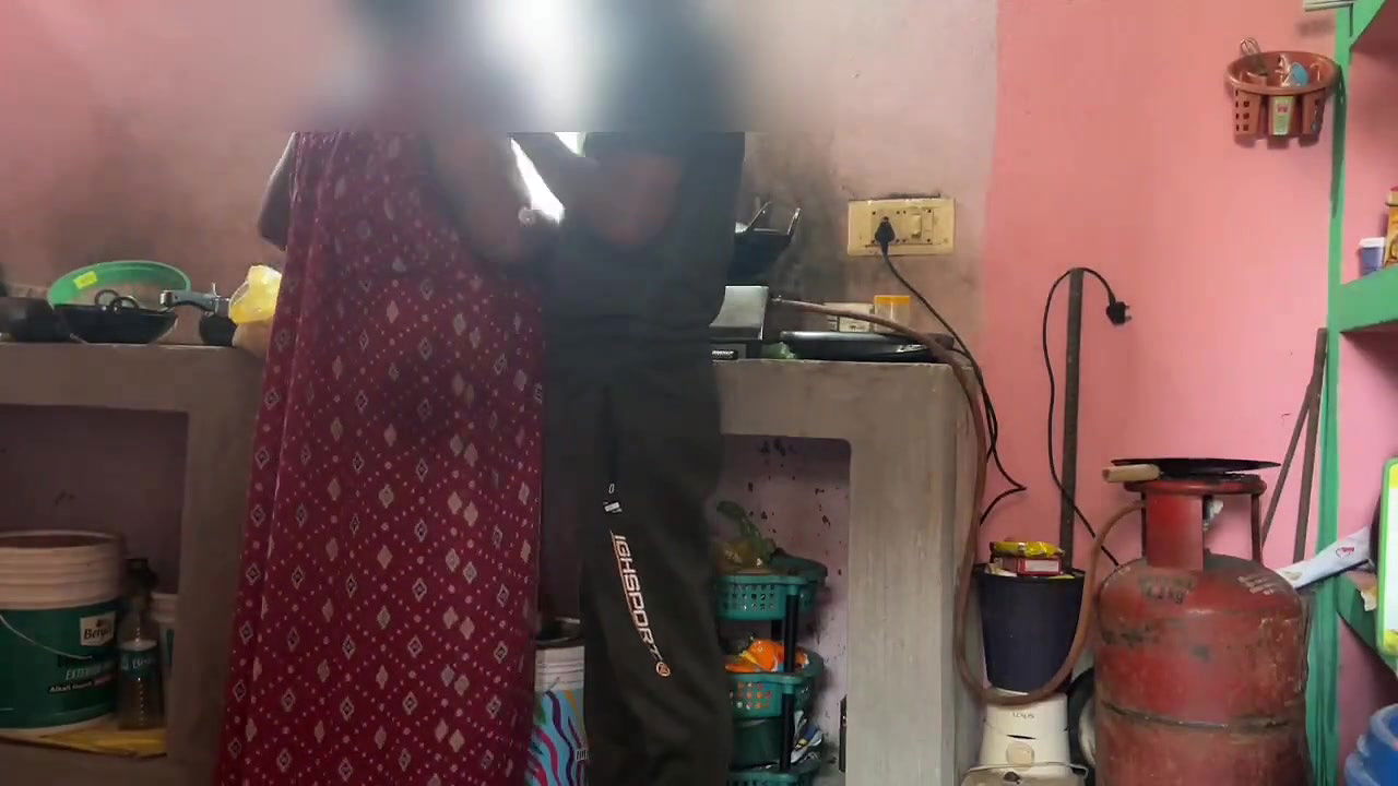 Some Romantic Moments with My Sexy Aunty in Kitchen