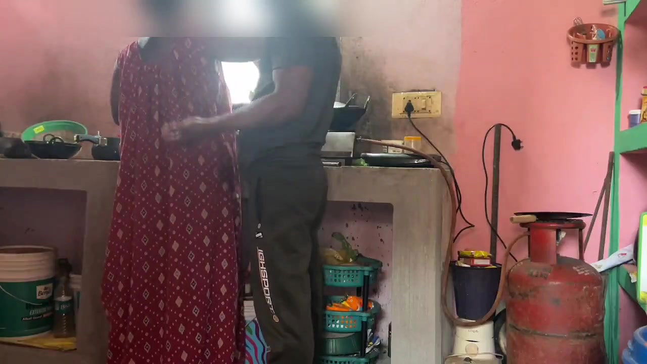 Some Romantic Moments with My Sexy Aunty in Kitchen