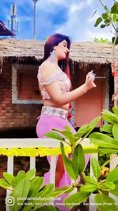 Poonam dubey huge deep navel jiggling + ass show