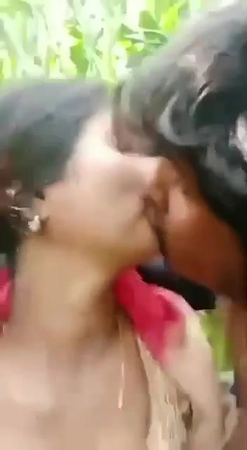 With lover in jungle