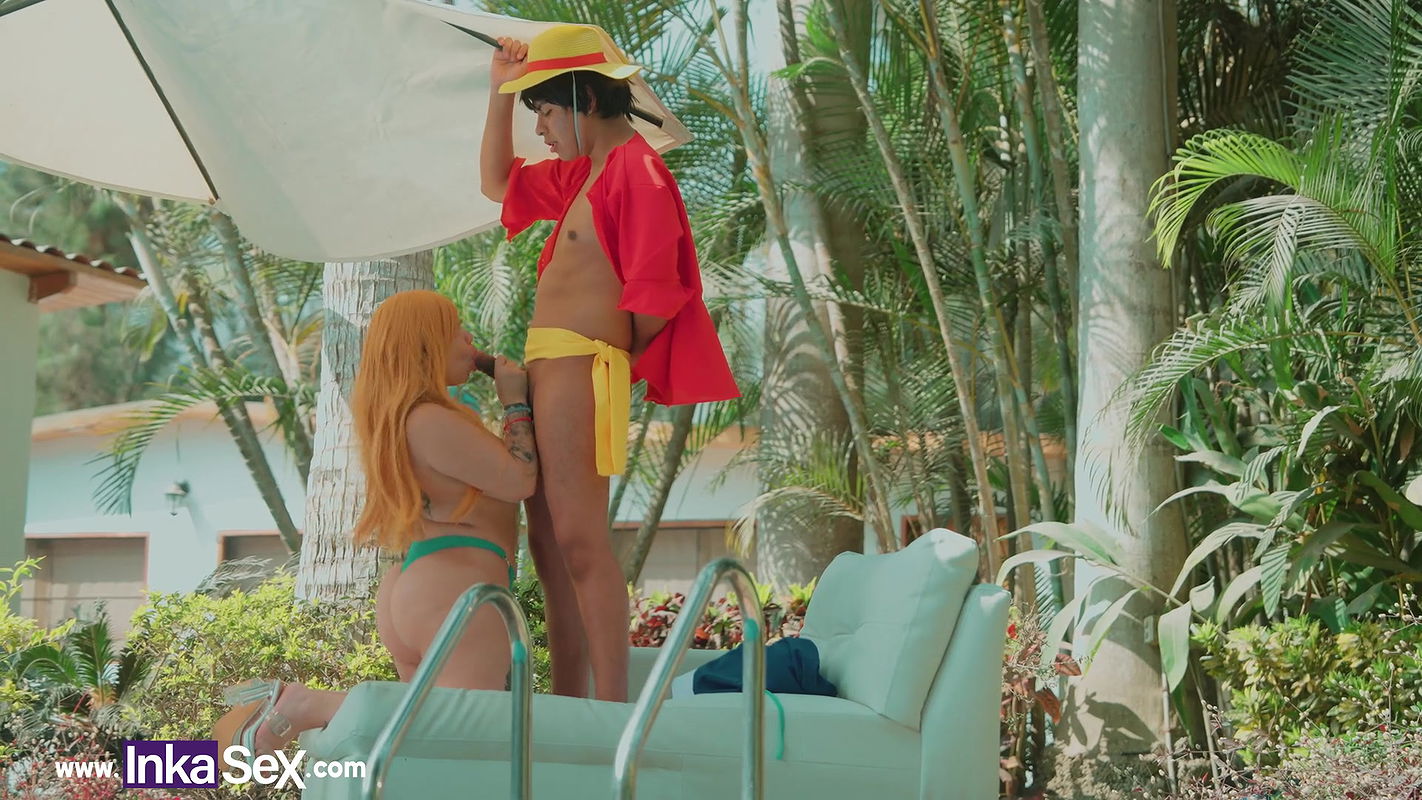 Cosplay – Nami SUPER TETONA es follada por Luffy dentro de su tripulación en busca del ONE PIECE.