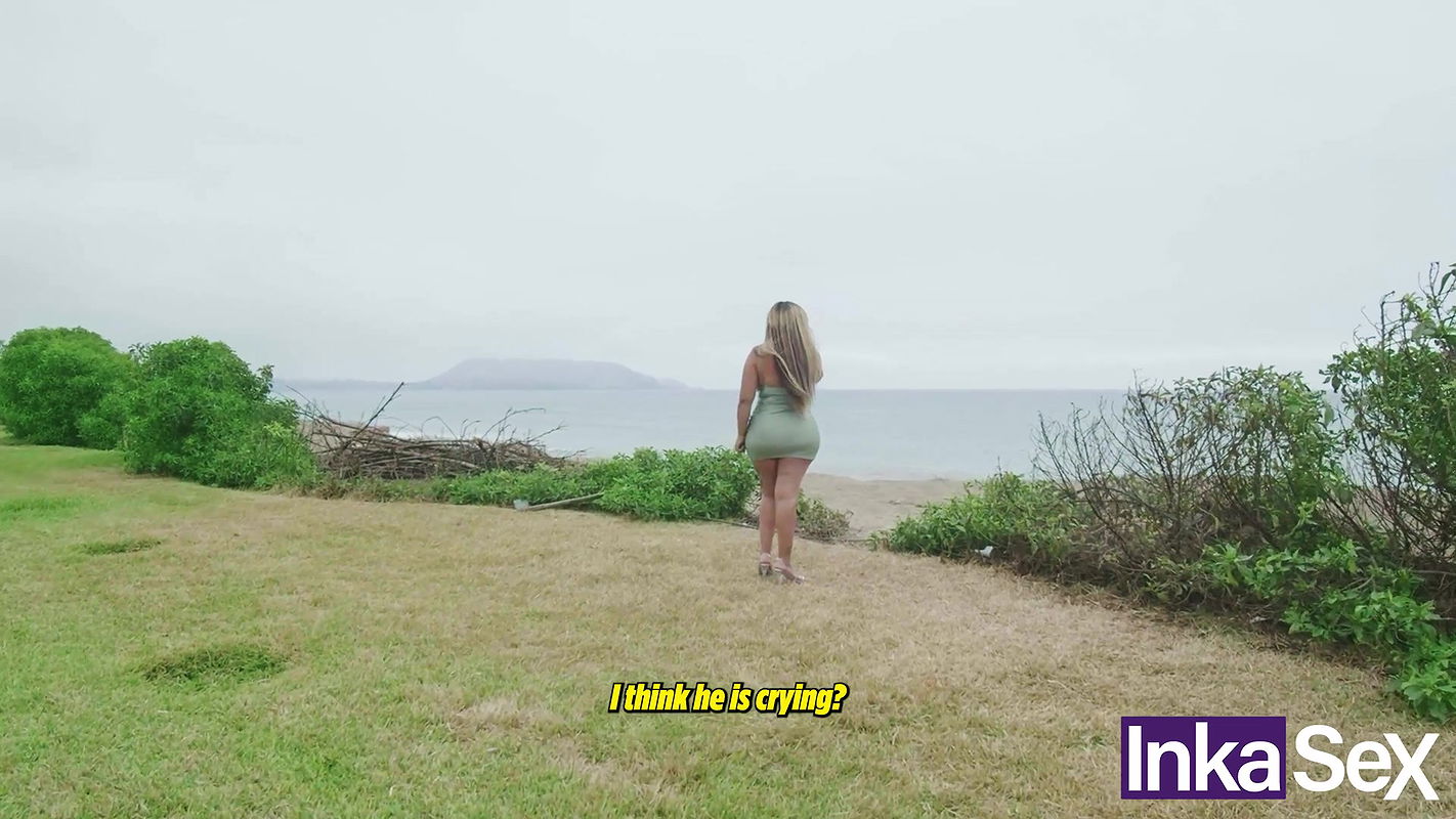 Milf with huge tits wanders along the boardwalk of Lima Peru in need of a huge cock.