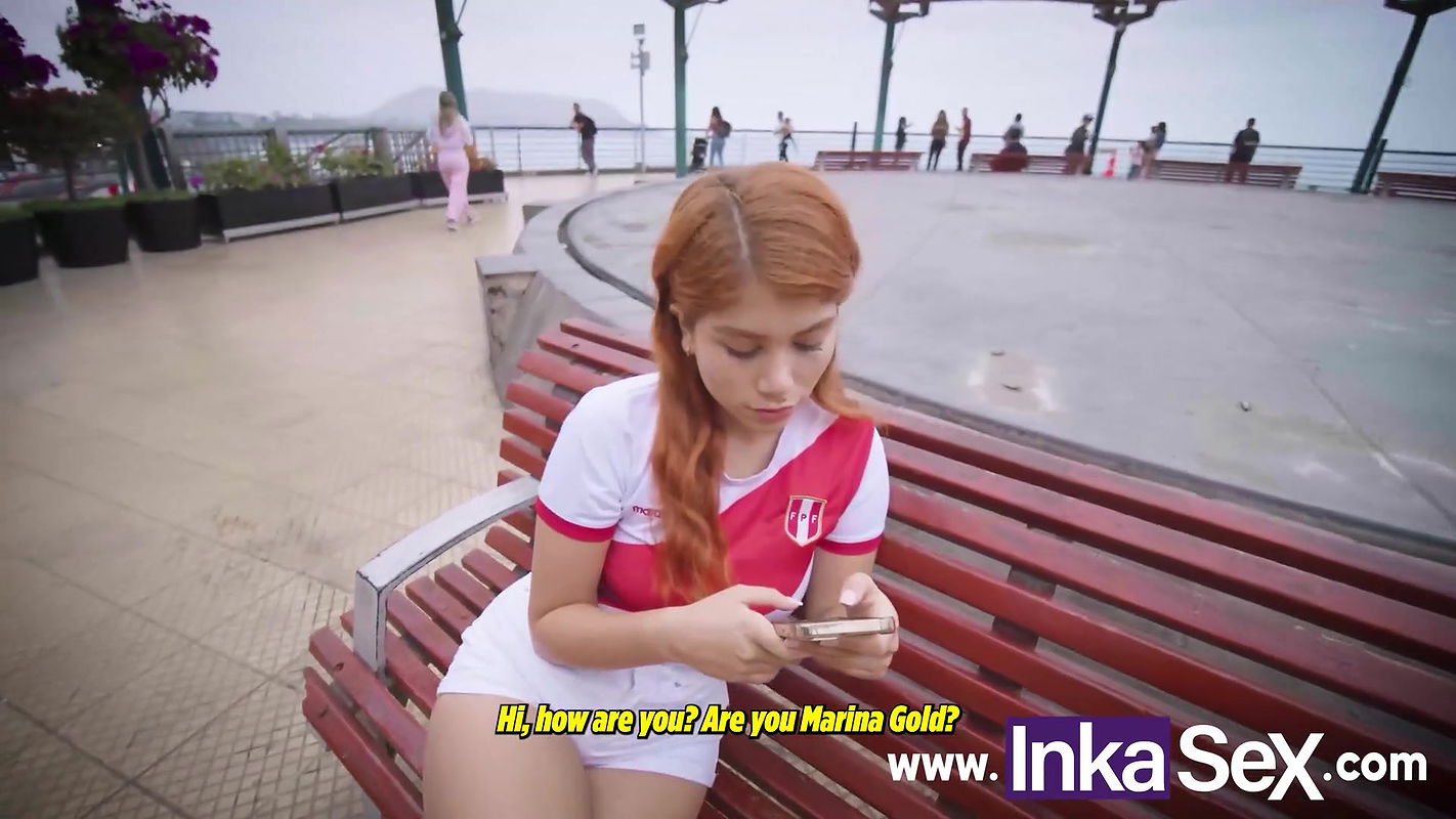 Young Peruvian redhead with tight vagina is caught on the streets of Lima Peru on the streets of Lim