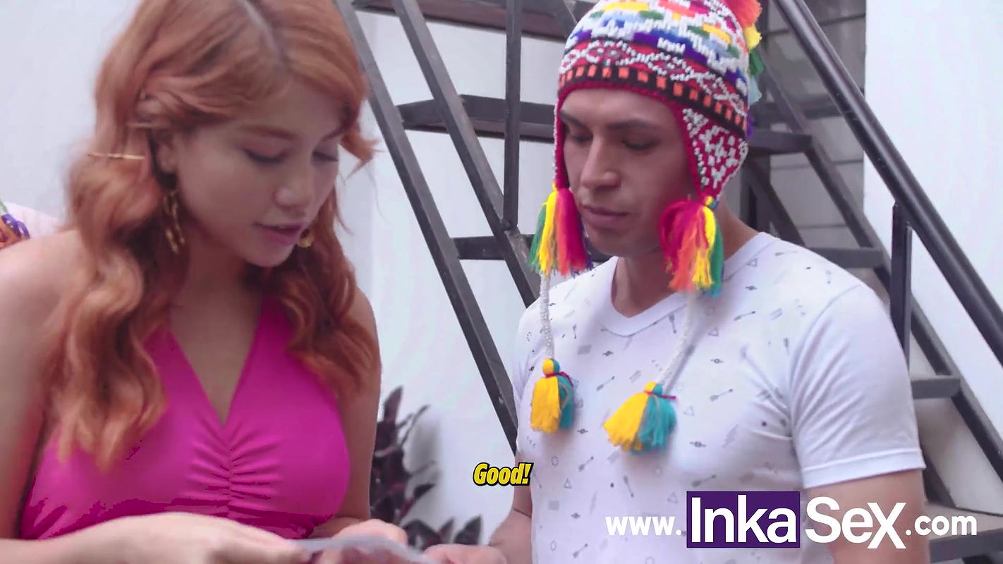 Peruvian party ends with redhead teen with perfect ass getting fucked hard by indigenous man